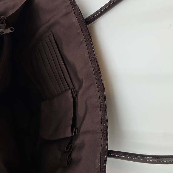 WILSONS LEATHER Tote Purse Elegant Brown Straps Satchel - Picture 10 of 10